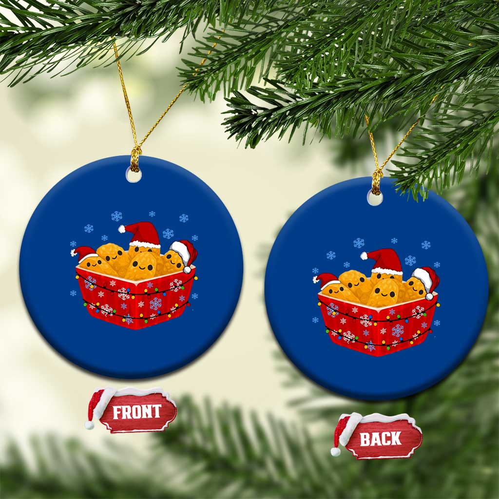 Xmas Chicken Nuggets Ceramic Ornament Funny Food Lover Gift TS12 1pc Blue Print Your Wear