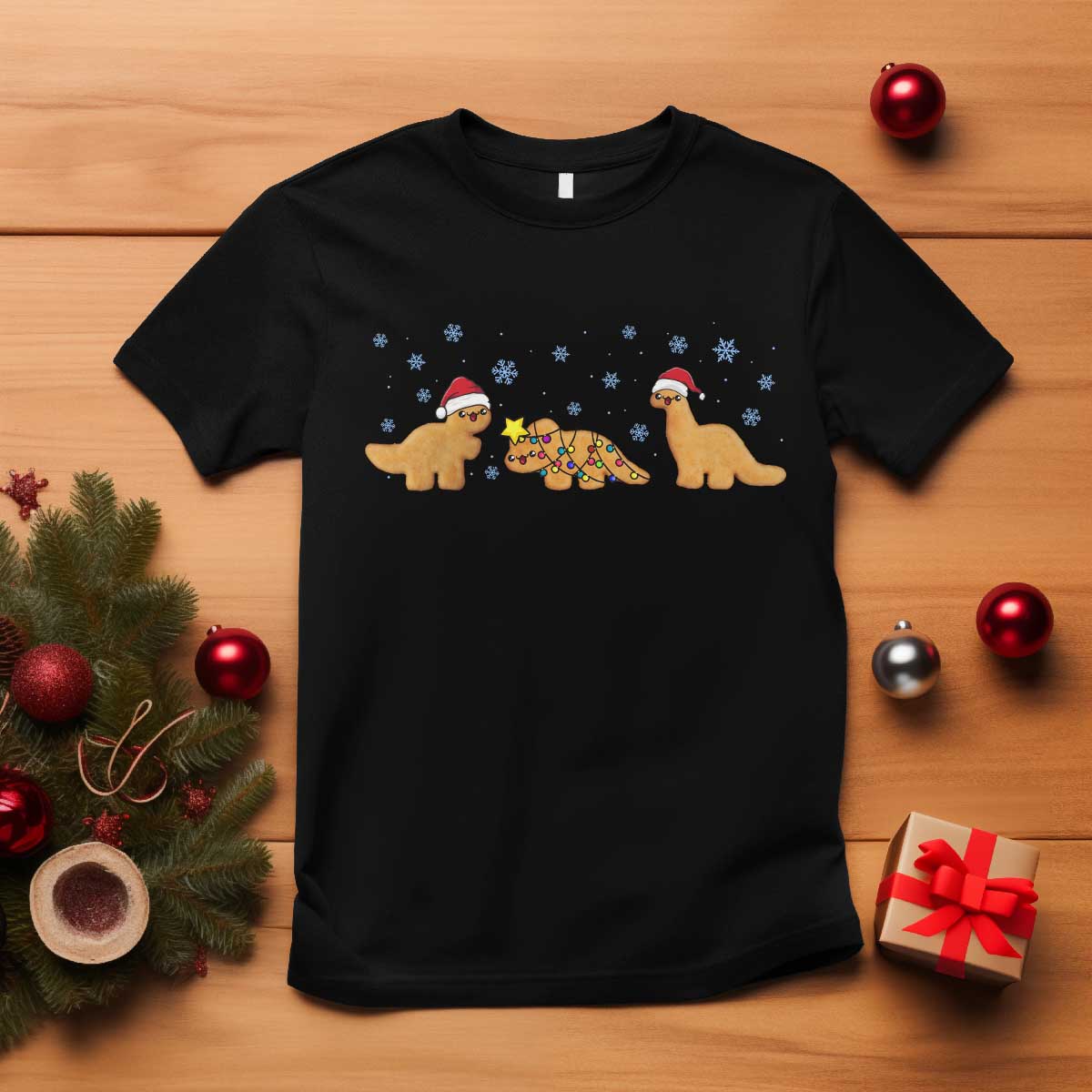 Chicken Nugget Lover T Shirt Christmas Holiday Gift TS12 Black Print Your Wear