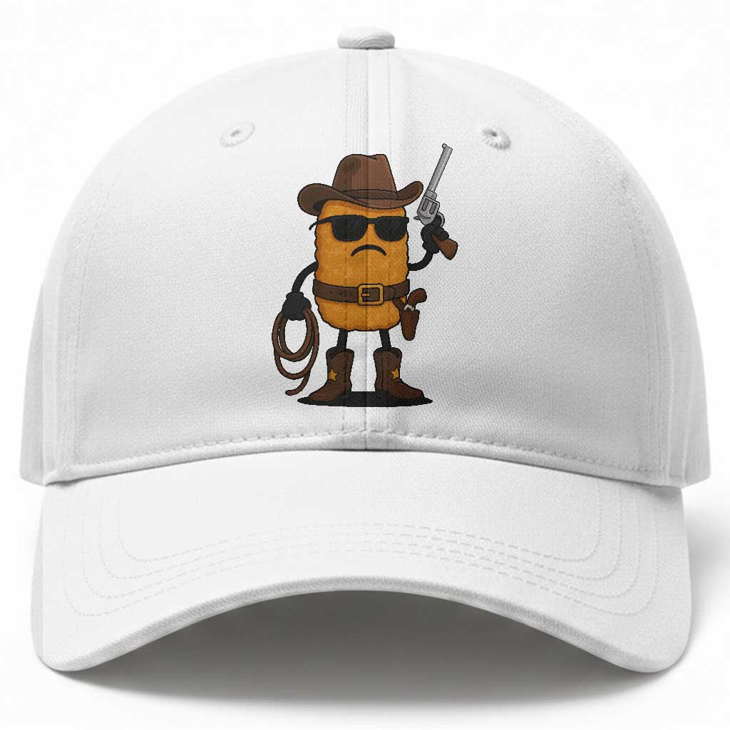 Cowboy Chicken Nugget Baseball Cap Funny Food Gift TS12 Print Your Wear
