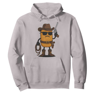 Cowboy Chicken Nugget Hoodie Funny Food Gift TS12 Ice Gray Print Your Wear