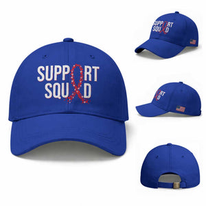 HIV AIDS Awareness Fighter Baseball Cap Support Squad Gift TS12 Baseball Cap Universal Fit Royal Blue Print Your Wear