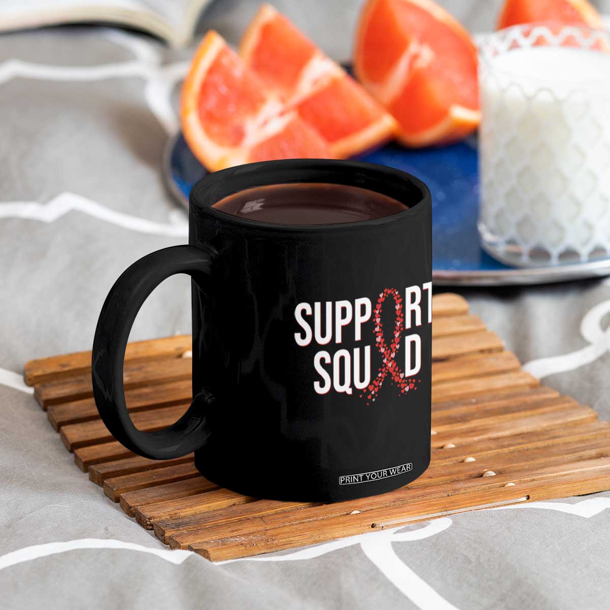 HIV AIDS Awareness Fighter Coffee Mug Support Squad Gift TS12 Print Your Wear
