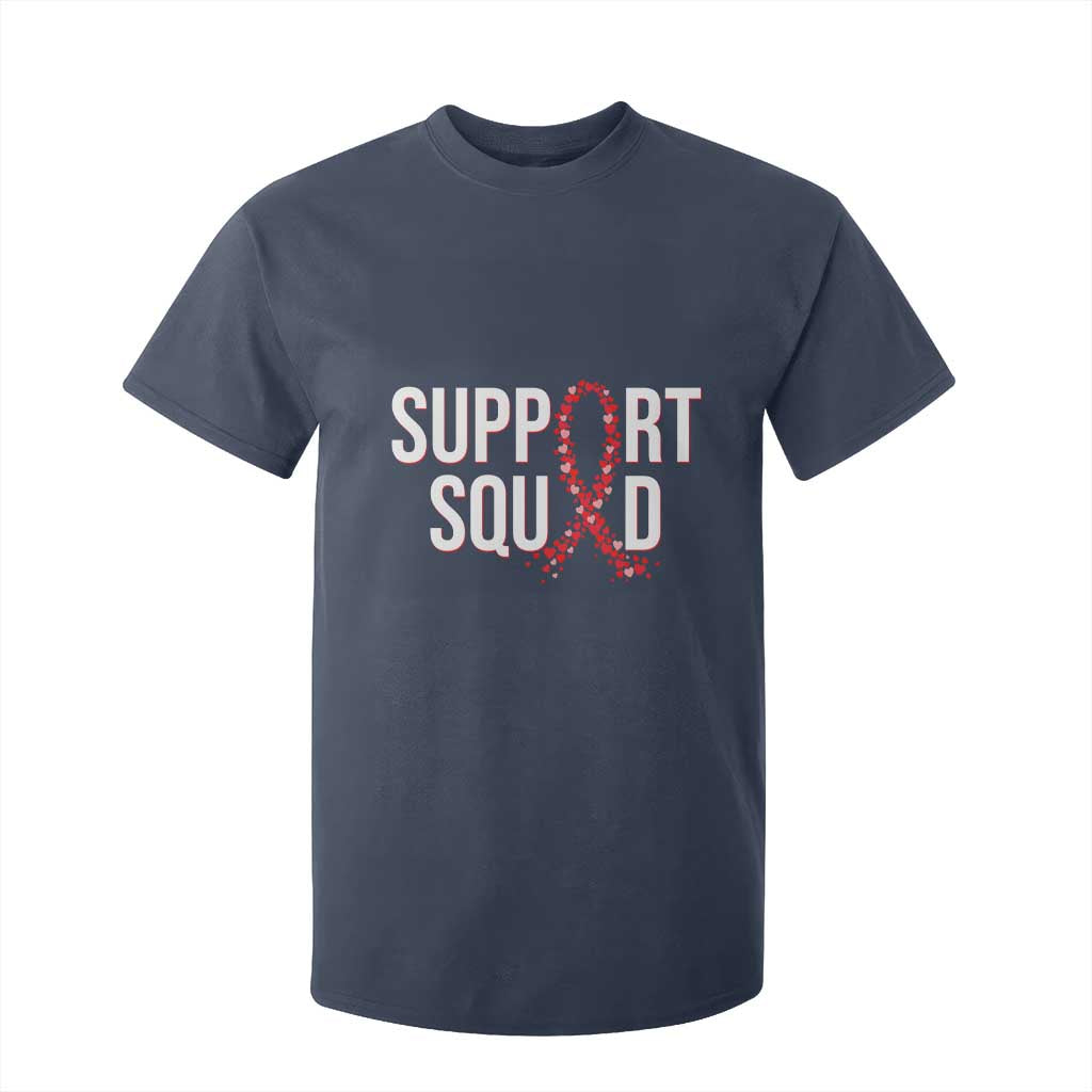 HIV AIDS Awareness Fighter T Shirt For Kid Support Squad Gift TS12 Navy Print Your Wear