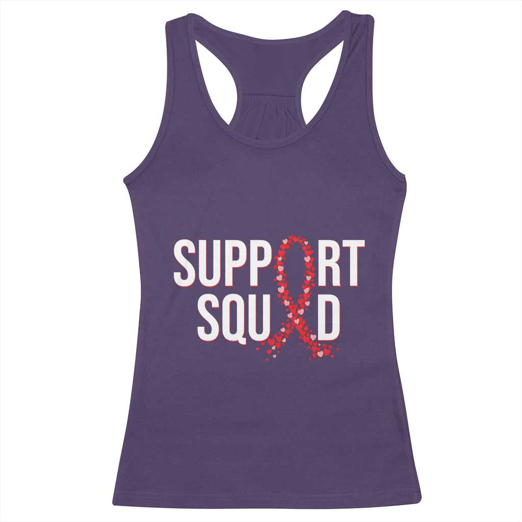 HIV AIDS Awareness Fighter Racerback Tank Top Support Squad Gift TS12 Purple Print Your Wear