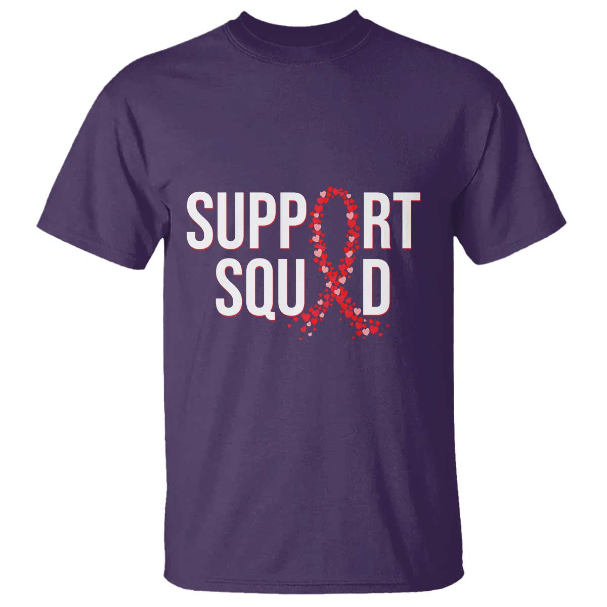 HIV AIDS Awareness Fighter T Shirt Support Squad Gift TS12 Purple Print Your Wear
