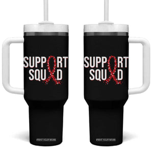 HIV AIDS Awareness Fighter Tumbler With Handle Support Squad Gift TS12 One Size: 40 oz Black Print Your Wear
