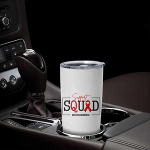 Support Squad Red Ribbon HIV AIDS Awareness Month Gift Tumbler Cup TS12 Print Your Wear