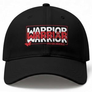 HIV Awareness Warrior Baseball Cap Red Ribbon Fighter Gift TS12 Print Your Wear
