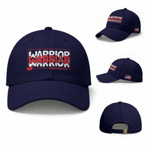 HIV Awareness Warrior Baseball Cap Red Ribbon Fighter Gift TS12 Baseball Cap Universal Fit Dark Blue Print Your Wear