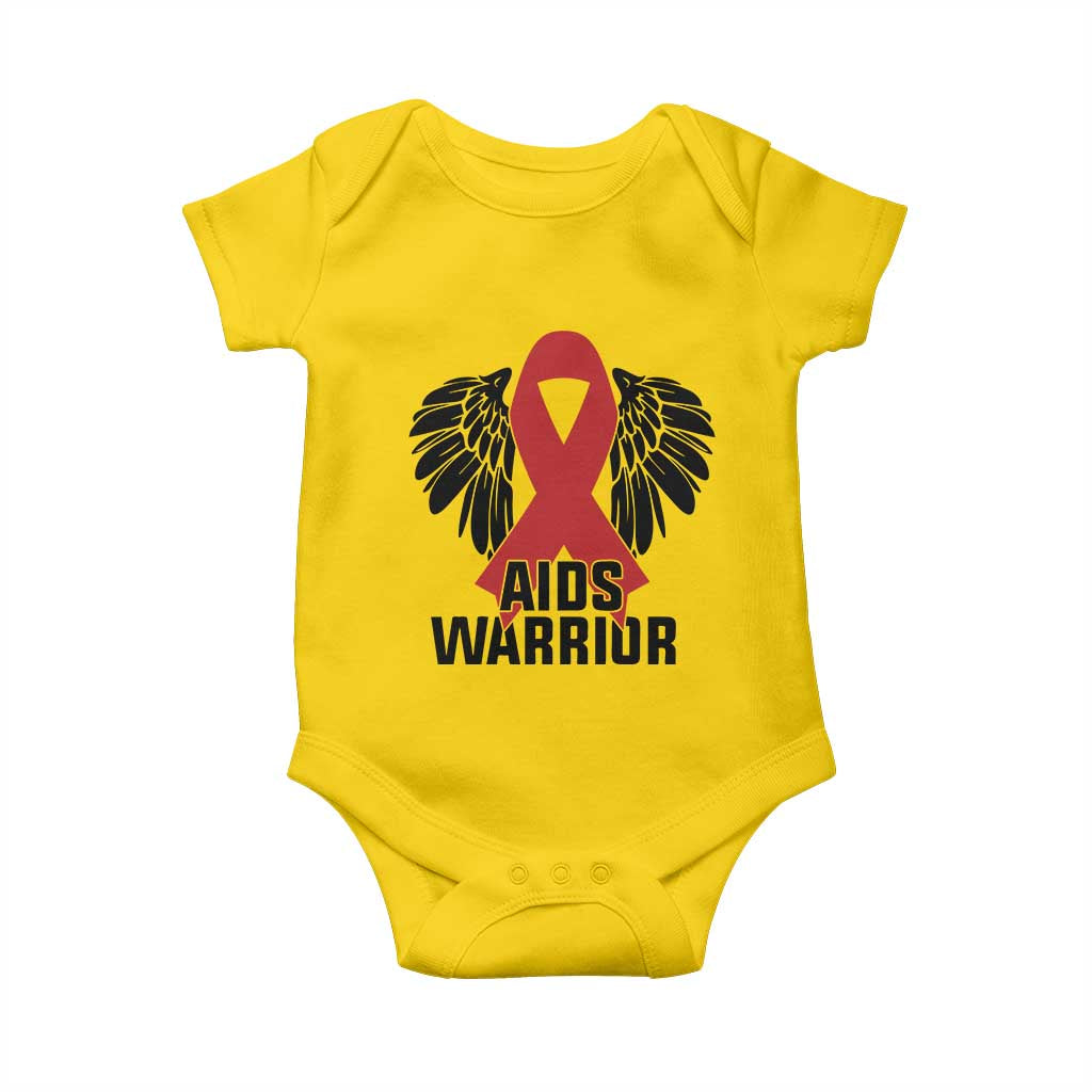 Aids Warrior Baby Onesie Red Ribbon HIV Awareness Gift TS12 Daisy Print Your Wear