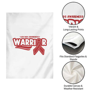 HIV Awareness Warrior Garden Flag Red Ribbon Support Gift TS12 Print Your Wear