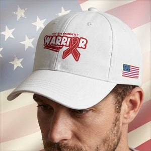 HIV Awareness Warrior Baseball Cap Red Ribbon Support Gift TS12 Print Your Wear