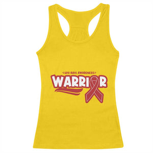 HIV Awareness Warrior Racerback Tank Top Red Ribbon Support Gift TS12 Daisy Print Your Wear
