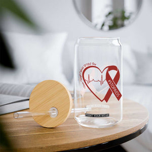 Never Forget World AIDS Day Glass Can Red Ribbon HIV Awareness Gift TS12 Print Your Wear