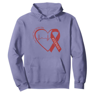 Never Forget World AIDS Day Hoodie Red Ribbon HIV Awareness Gift TS12 Violet Print Your Wear