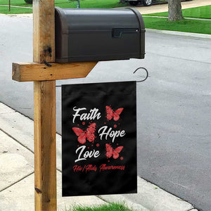 Faith Hope Love HIV AIDS Awareness Butterfly Gift Garden Flag TS12 Print Your Wear