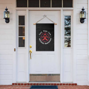 HIV Awareness Empowerment Gift Garden Flag Faith Hope Love TS12 Print Your Wear