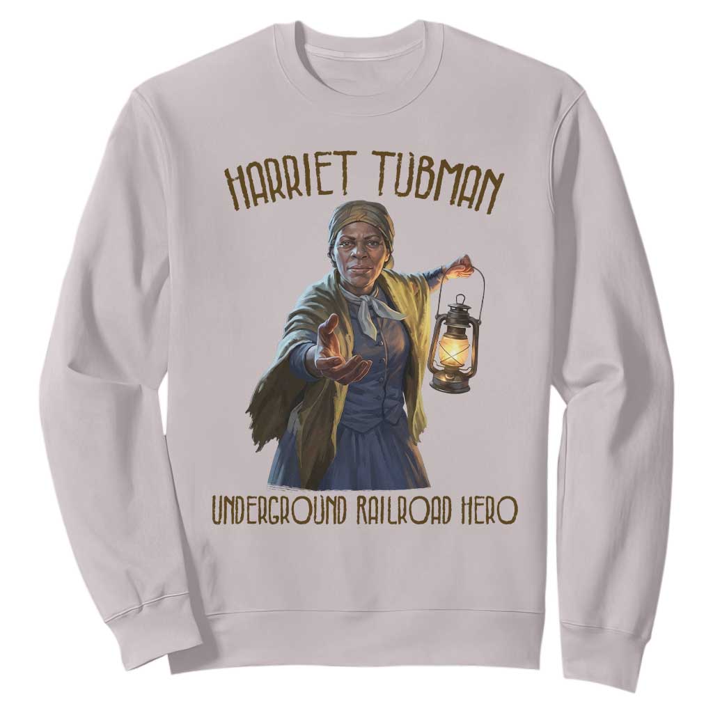 Harriet Tubman Sweatshirt Underground Railroad Hero Black History Month Gift TS12 Ice Gray Print Your Wear
