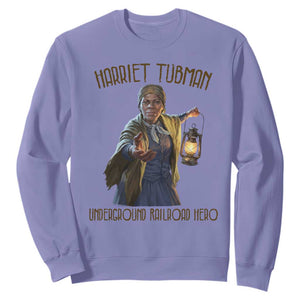 Harriet Tubman Sweatshirt Underground Railroad Hero Black History Month Gift TS12 Violet Print Your Wear