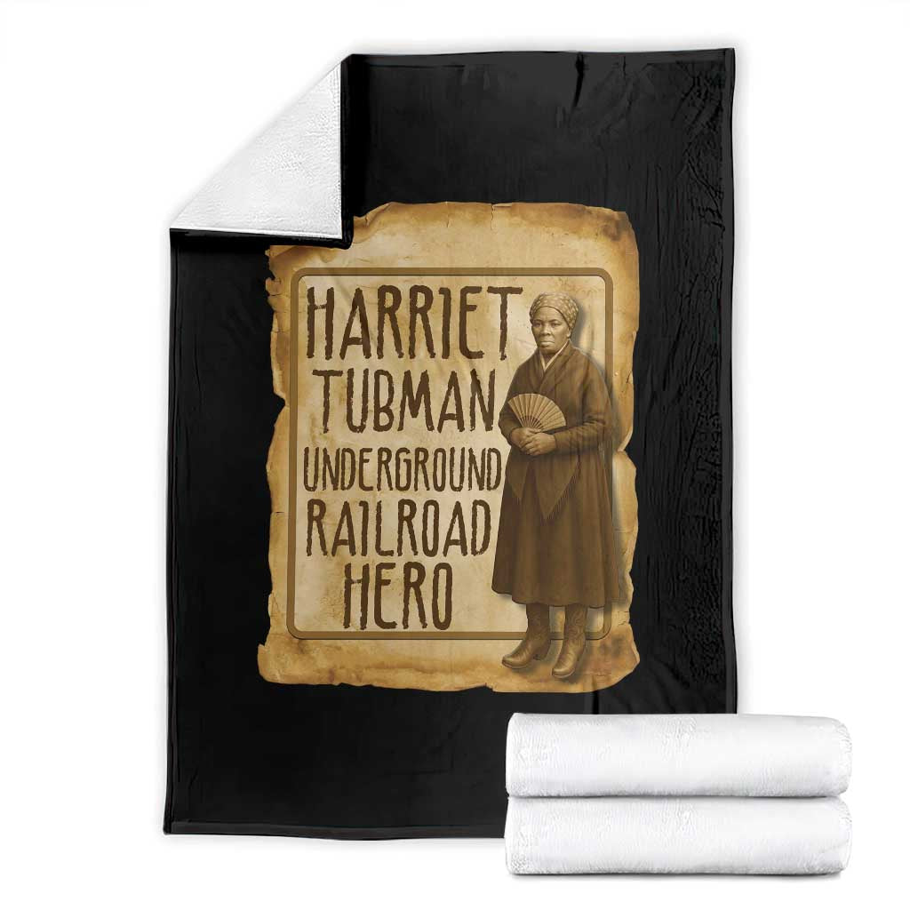 Underground Railroad Hero Harriet Tubman Throw Blanket Feminist History Gift TS12 Black Print Your Wear