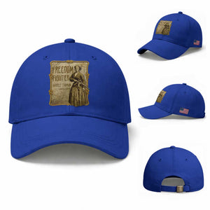 Harriet Tubman Freedom Fighter Baseball Cap Feminist History Gift TS12 Baseball Cap Universal Fit Royal Blue Print Your Wear