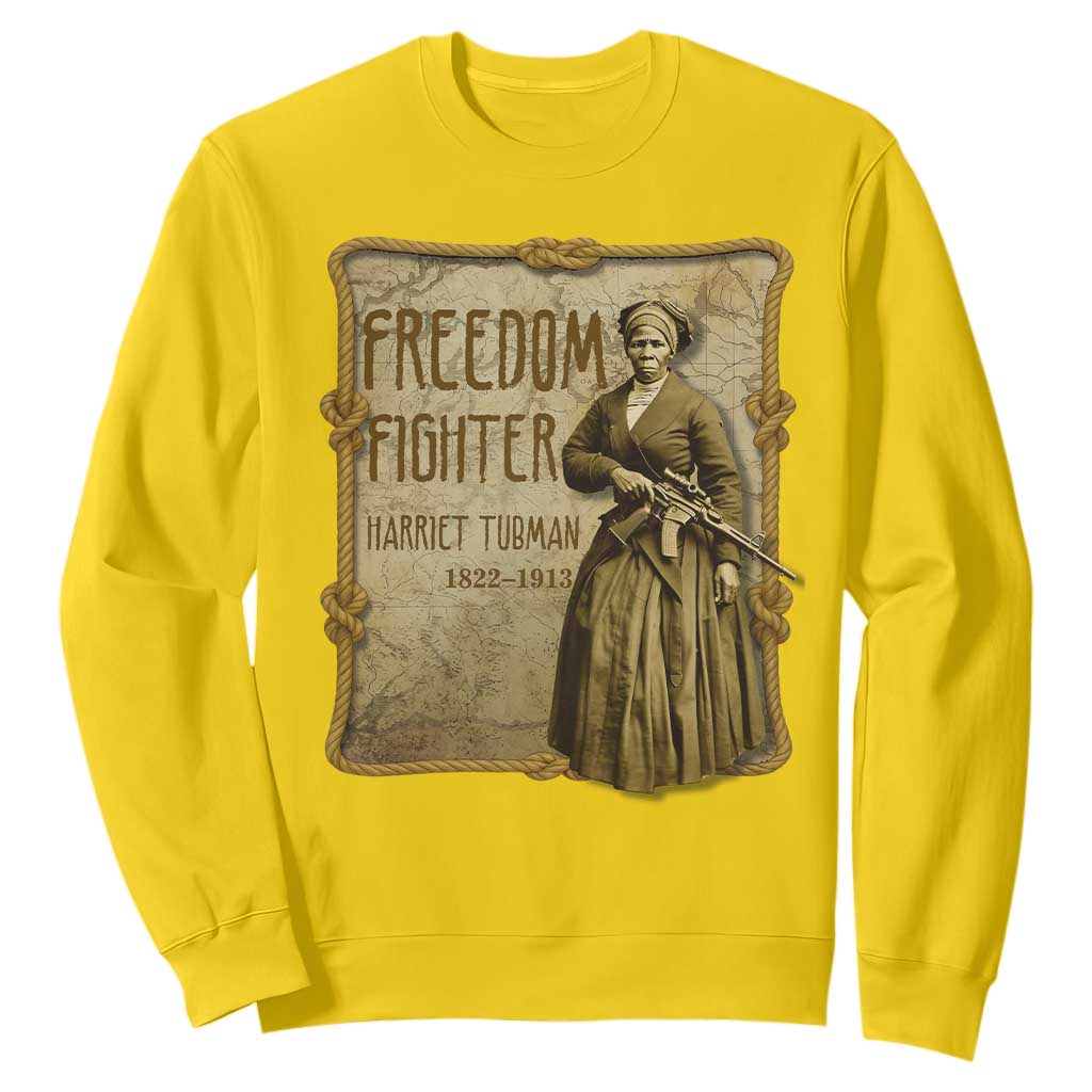 Harriet Tubman Freedom Fighter Sweatshirt Feminist History Gift TS12 Daisy Print Your Wear