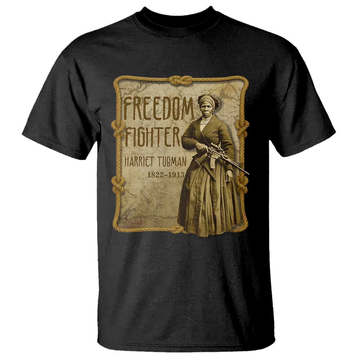 Harriet Tubman Freedom Fighter T Shirt Feminist History Gift TS12 Black Print Your Wear