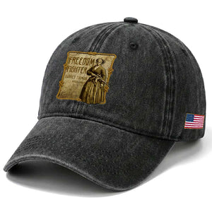 Harriet Tubman Freedom Fighter Washed Cotton Baseball Cap Feminist History Gift TS12 Print Your Wear