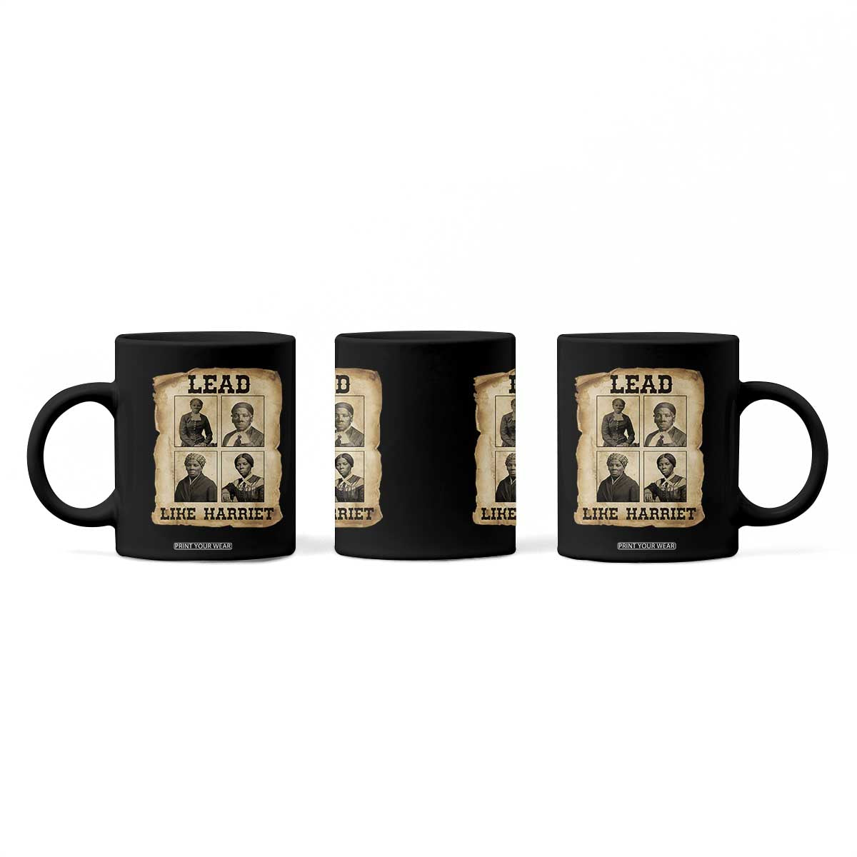 Vintage Harriet Tubman Poster Coffee Mug Lead Like Harriet TS12 Print Your Wear