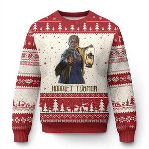 Harriet Tubman Legacy Ugly Christmas Sweater Gift For History Lovers TS12 Beige Red Print Your Wear