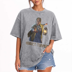 Harriet Tubman Legacy Washed Cotton T-Shirt Gift For History Lovers