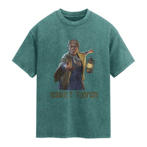 Harriet Tubman Legacy Washed Cotton T-Shirt Gift For History Lovers