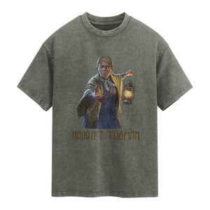 Harriet Tubman Legacy Washed Cotton T-Shirt Gift For History Lovers