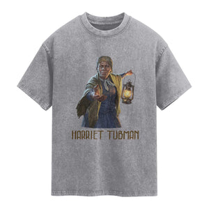 Harriet Tubman Legacy Washed Cotton T-Shirt Gift For History Lovers