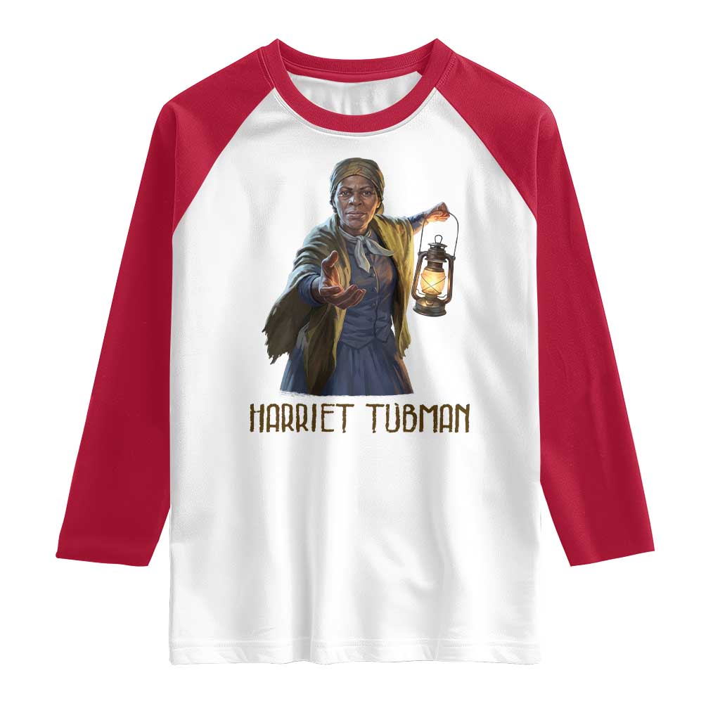 Harriet Tubman Legacy Raglan Shirt Gift For History Lovers TS12 White Red Print Your Wear