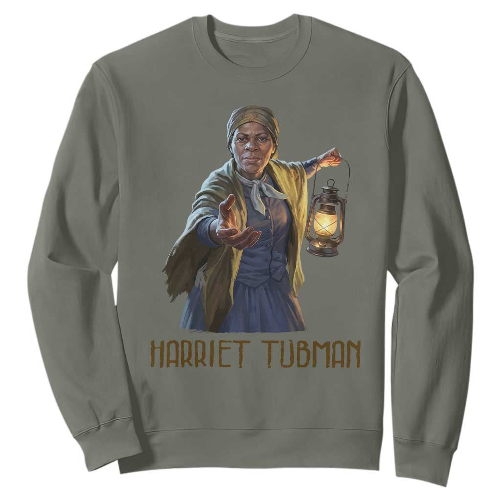 Harriet Tubman Legacy Sweatshirt Gift For History Lovers TS12 Military Green Print Your Wear