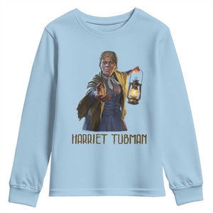 Harriet Tubman Legacy Youth Sweatshirt Gift For History Lovers TS12 Light Blue Print Your Wear