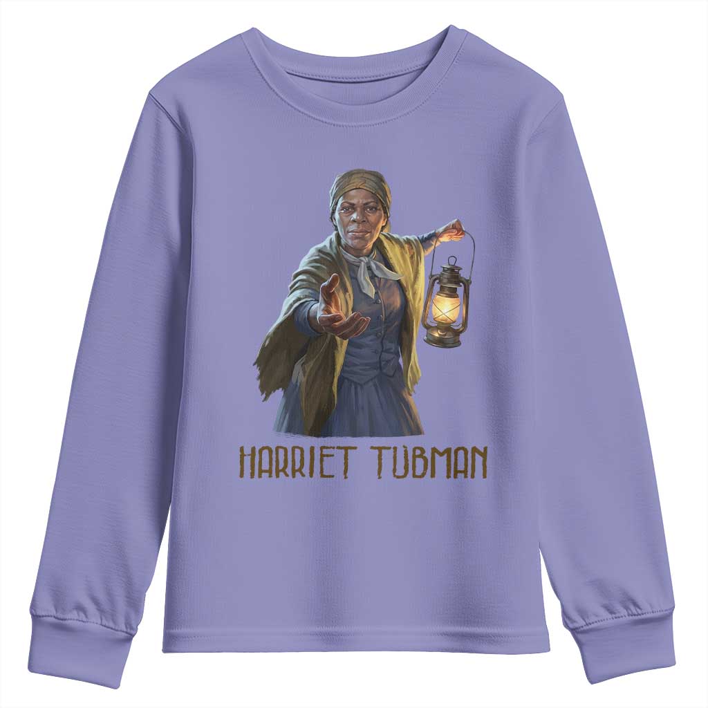 Harriet Tubman Legacy Youth Sweatshirt Gift For History Lovers TS12 Violet Print Your Wear
