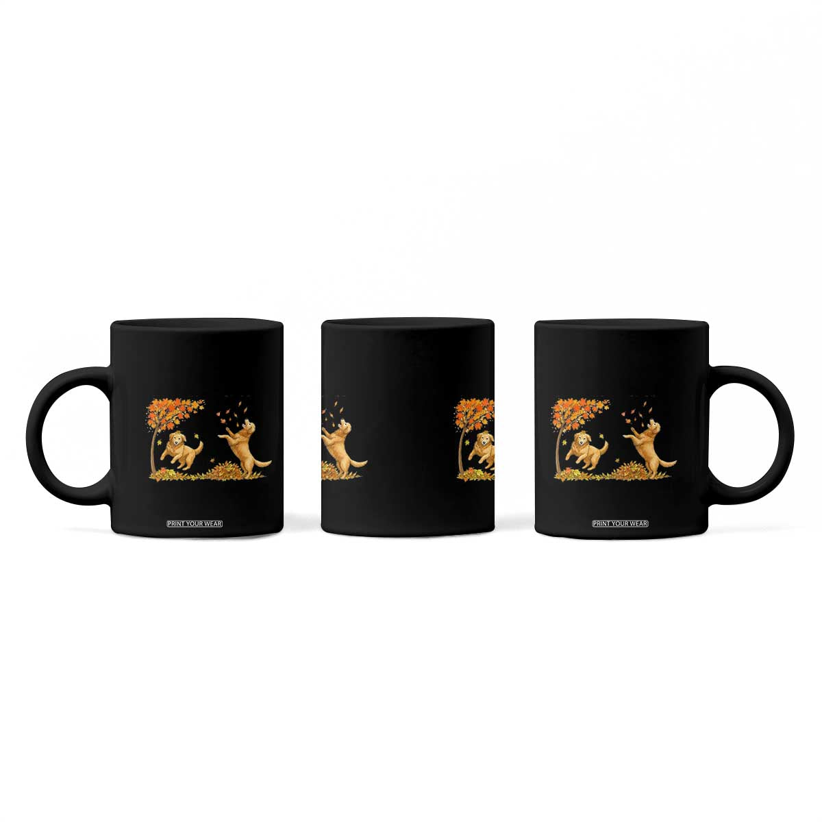 Funny Hello Fall Thanksgiving Golden Retriever Coffee Mug TS12 Print Your Wear