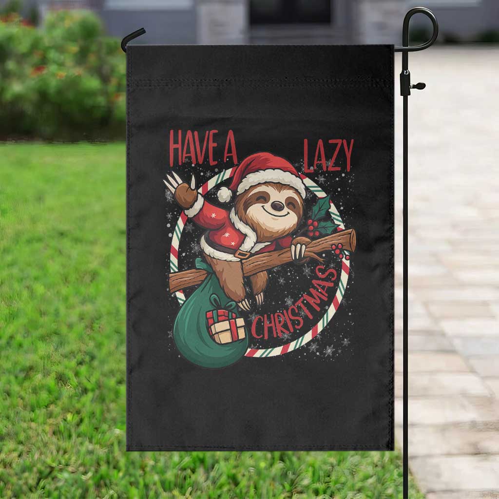 Have A Lazy Christmas Garden Flag Cute Xmas Sloth TS12 Print Your Wear