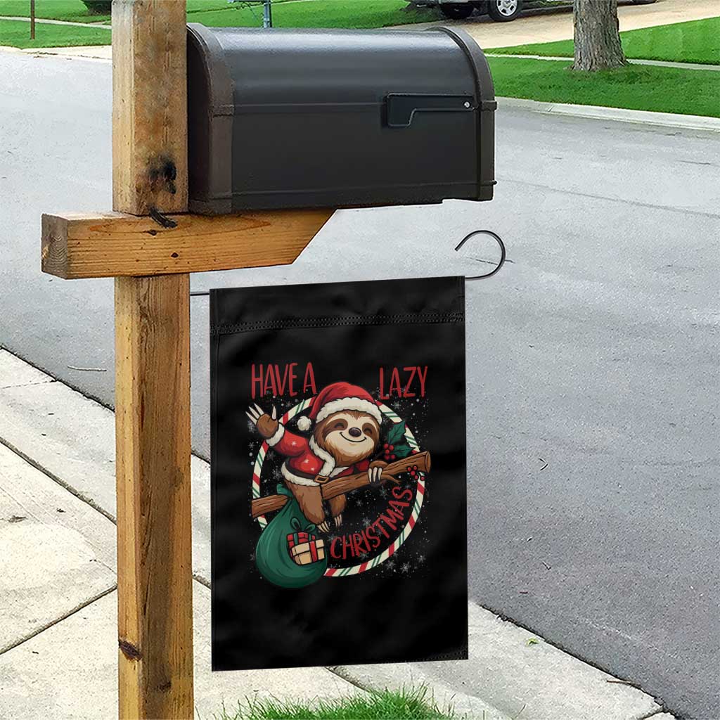 Have A Lazy Christmas Garden Flag Cute Xmas Sloth TS12 Print Your Wear