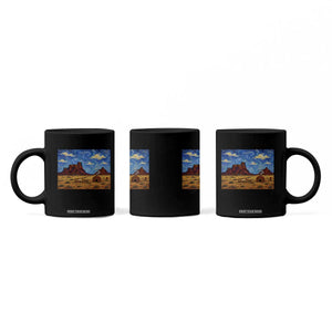 Starry Night Desert Monument Valley Coffee Mug Hogan Home Oil Painting Graphic TS12 Print Your Wear