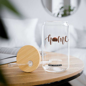 Rustic Hogan Home Typography Glass Can Native American Heritage Pride TS12 Print Your Wear
