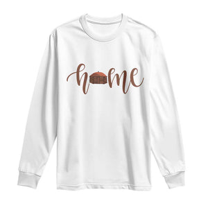Rustic Hogan Home Typography Long Sleeve Shirt Native American Heritage Pride TS12 White Print Your Wear