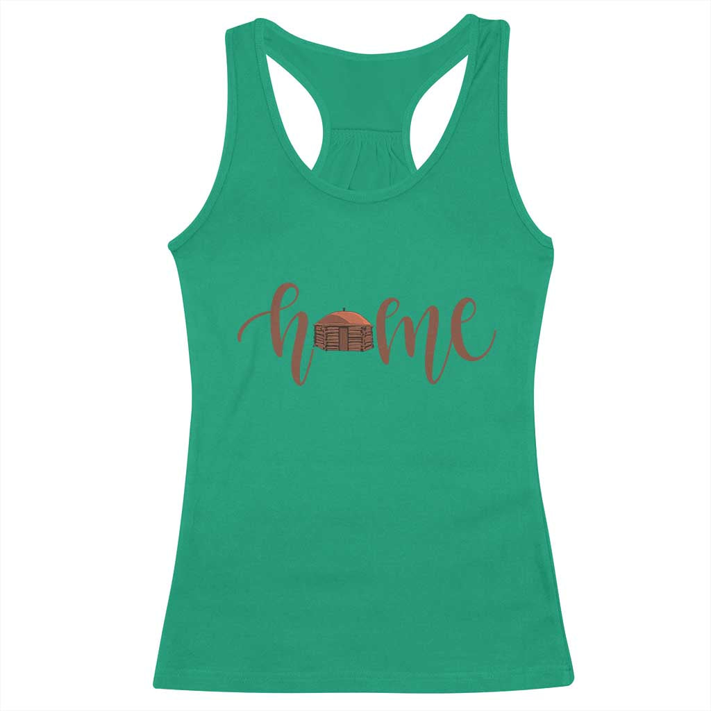 Rustic Hogan Home Typography Racerback Tank Top Native American Heritage Pride TS12 Irish Green Print Your Wear