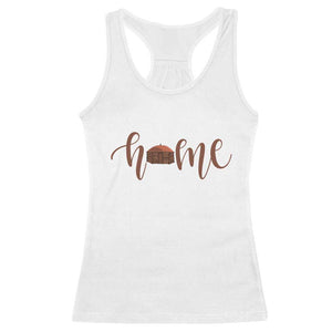Rustic Hogan Home Typography Racerback Tank Top Native American Heritage Pride TS12 White Print Your Wear