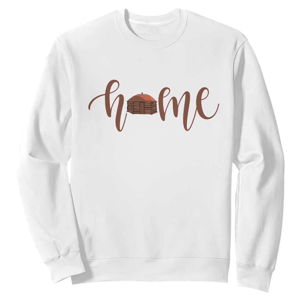 Rustic Hogan Home Typography Sweatshirt Native American Heritage Pride TS12 White Print Your Wear