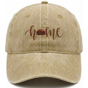 Rustic Hogan Home Typography Washed Cotton Baseball Cap Native American Heritage Pride TS12 Print Your Wear