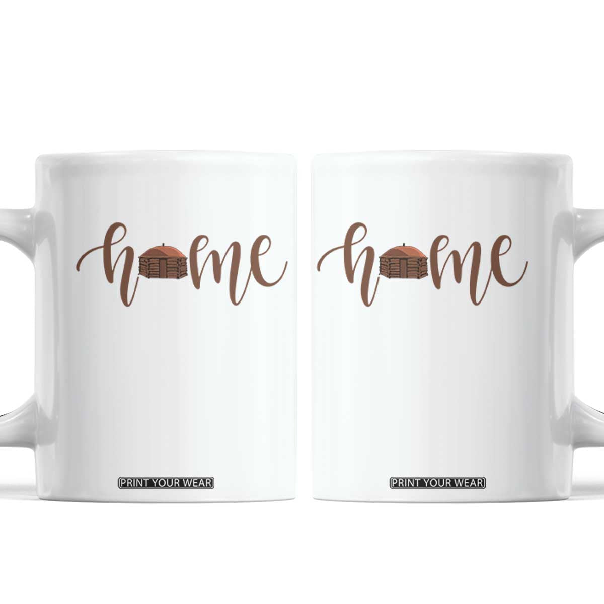 Rustic Hogan Home Typography Coffee Mug Native American Heritage Pride TS12 White Print Your Wear