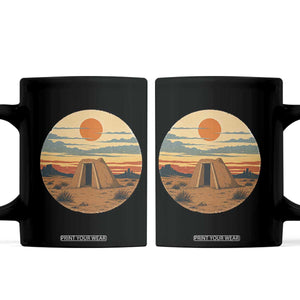 Vintage Monument Valley Landscape Coffee Mug Desert Hogan Home Art TS12 Black Print Your Wear